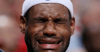 Sad LeBron James