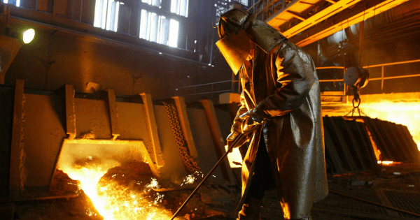 Steel worker