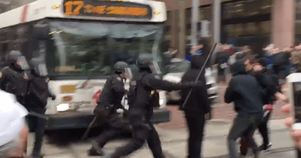 Portland Anti-Trump Protestors