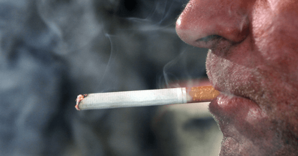 man smoking