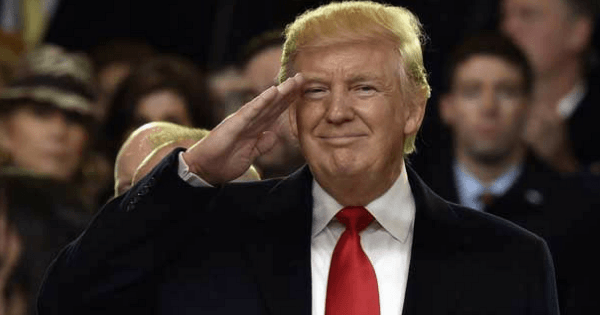 Donald Trump salute