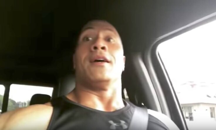 The Rock selfie