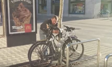 man recorded stealing bike