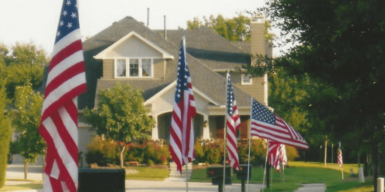 American flag Connecticut