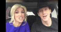 lip syncing couple