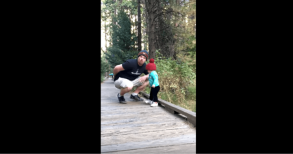 dad rescues baby