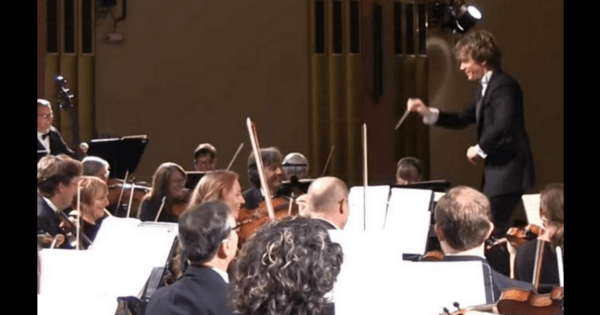 orchestra laughs