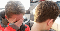 teen hair cut punishment