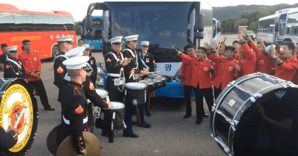 Marine drum battle