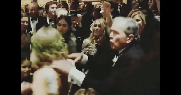 President Bush dancing