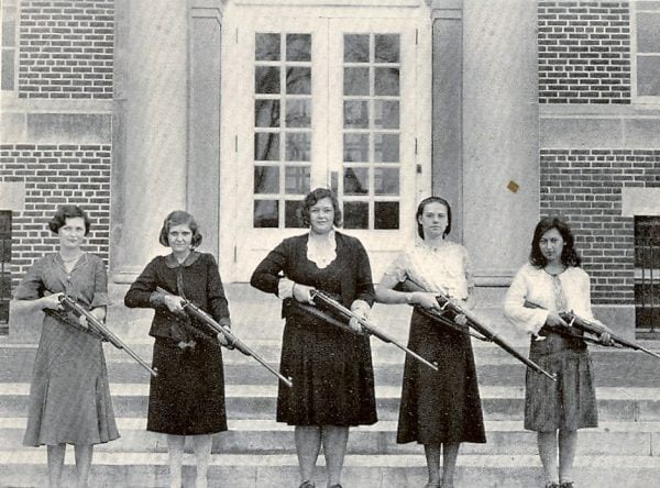 1931 Huntington High School Girls Rifle Team