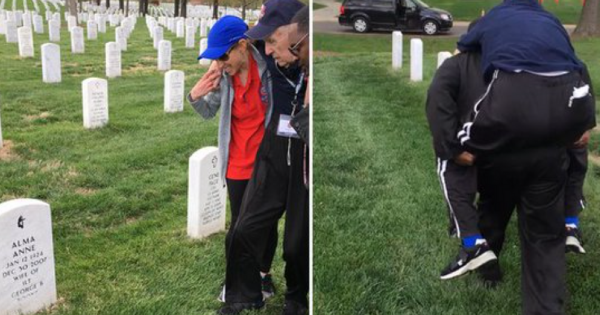 veteran carried wifes grave