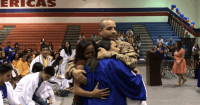 deployed dad surprises daughter graduation