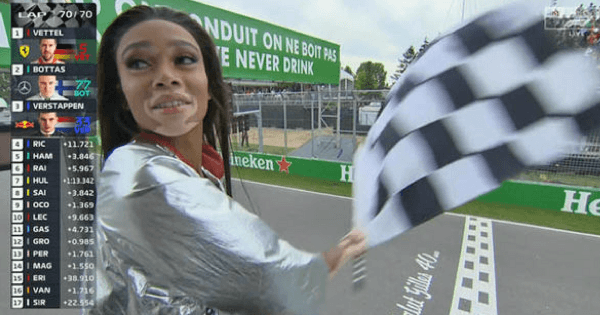 model ruins formula one race