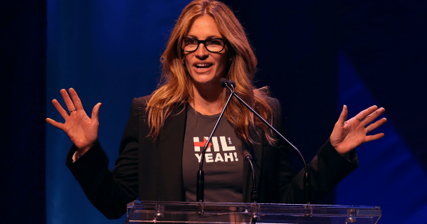 Julia roberts hillary speech