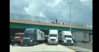 truckers stop under bridge suicide