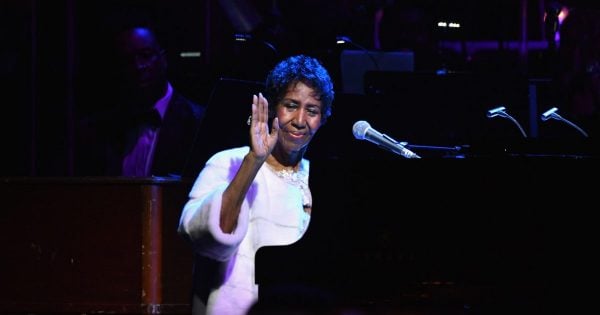 aretha franklin red funeral