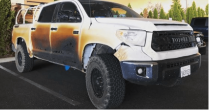 toyota replaces truck wildfires