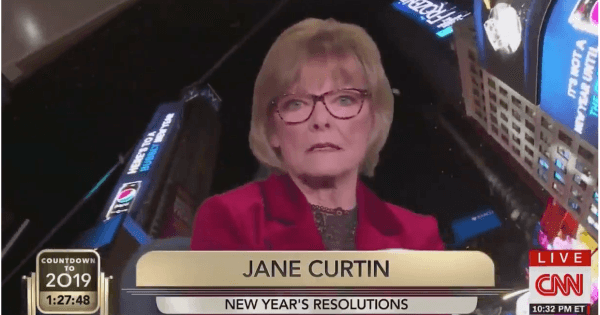 Jane Curtin new years resolution