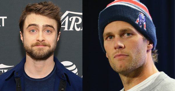 daniel radcliffe tom brady maga hat