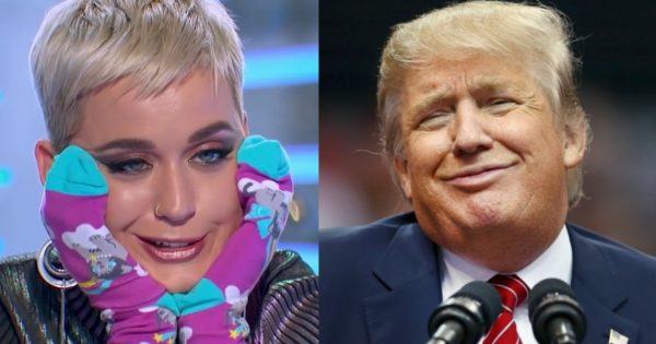 katy perry donald trump darts