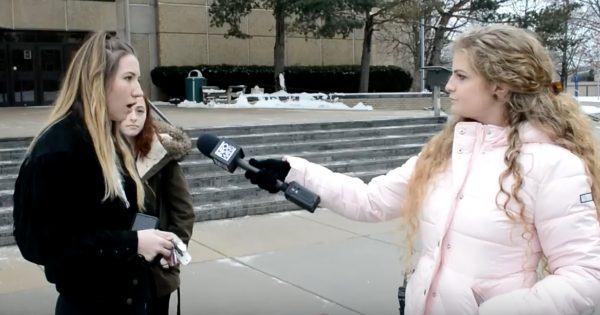 Young conservative Kaitlin Bennett confronted by feminist on college campus