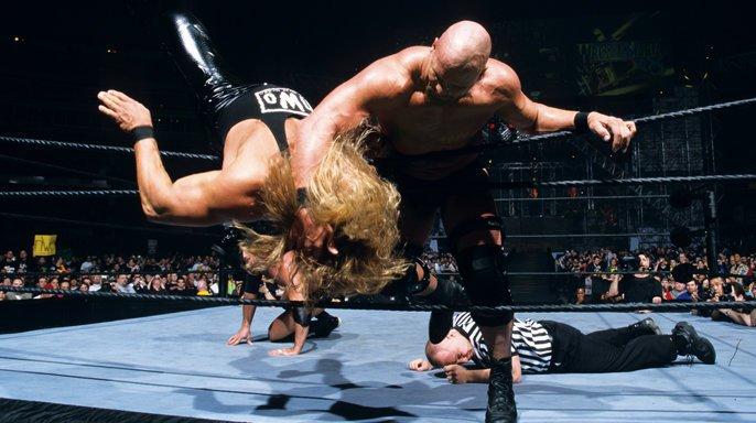 WrestleMania 18’s Stone Cold Steve Austin vs. Scott Hall.