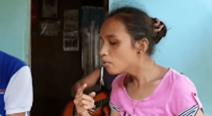 whitney houston blind filipino girl