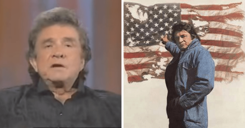 johnny cash ragged old flag