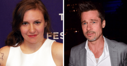 lena dunham brad pitt