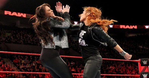 Becky Lynch and Stephanie McMahon