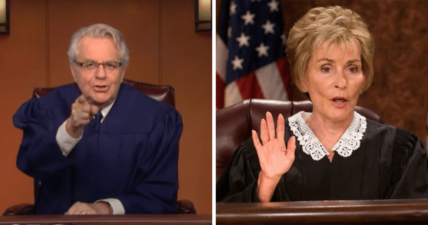 Judge Jerry Springer vs Judge Judy television courtroom