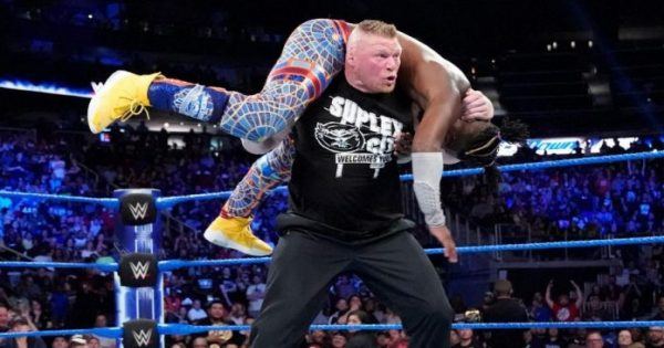 Kofi Kingston and Brock Lesnar