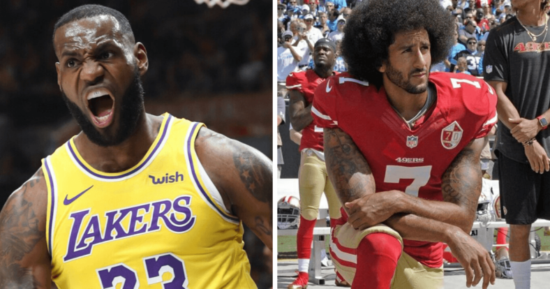 NBA star forward LeBron James, days after taking sides with communist China, chose to SCREAM during the National Anthem on Lakers' Opening Night.