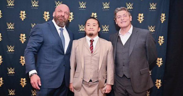 NXT's Triple H, Kushida and William Regal