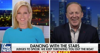 Sean Spicer says he's humbled by DWTS fan support and gave a proper shout out to Donald Trump Jr. for his triumph on 'The View'.