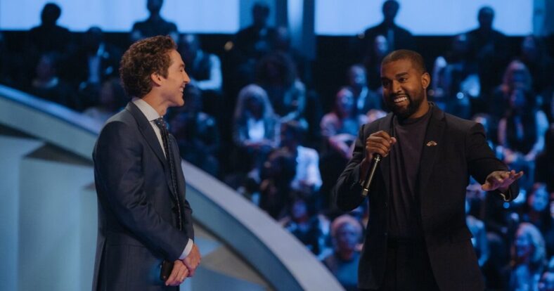 Kanye West joins Joel Osteen to bring his Sunday Service to Lakewood Church