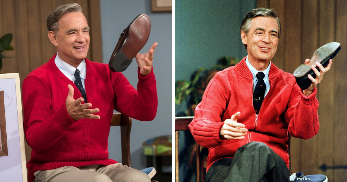 Watch Tom Hanks Learn He S Actually Related To Mr Rogers At The