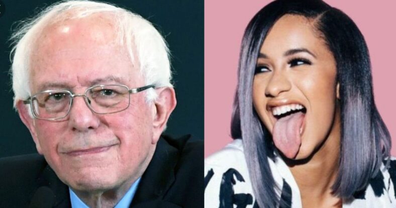 Cardi B Bernie Sanders