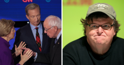 Michael Moore, Elizabeth Warren, Michael Moore