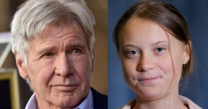 Harrison Ford celebrates Greta Thunberg while promoting "The Call Of The Wild"