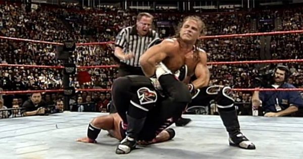 Bret Hart and Shawn Michaels at Survivor Series