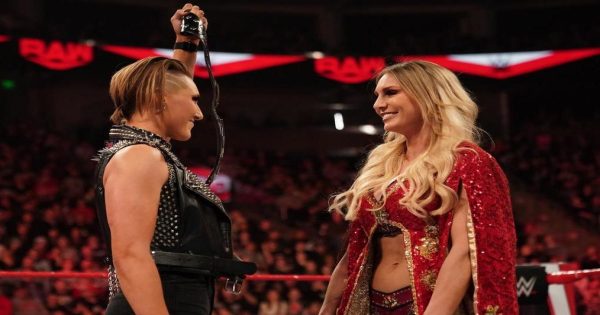 WWE Rhea Ripley Versus Charlotte Flair