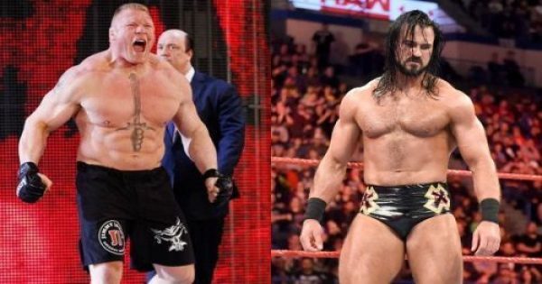 Brock Lesnar versus Drew McIntyre