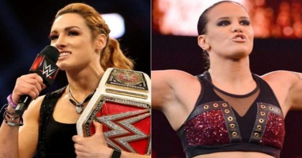 Becky Lynch versus Shayna Baszler