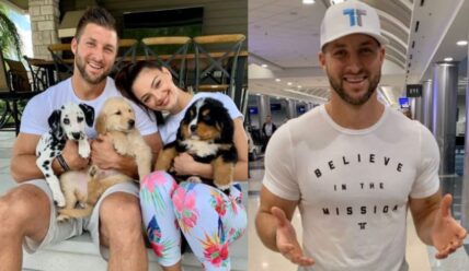 Tim Tebow's Twitter is Miss Universe, prayer, and puppies