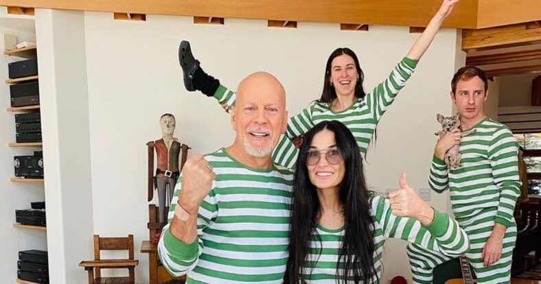 Bruce Willis Demi Moore family quarantine