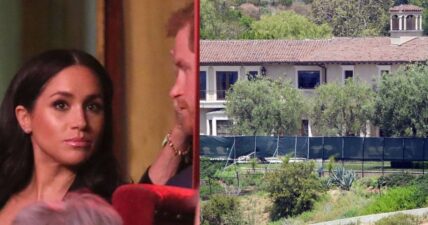 Meghan Markle Prince Harry erect privacy screens at Beverly Hills mansion