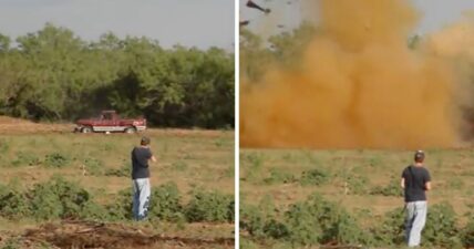 chevy truck tannerite explosion video