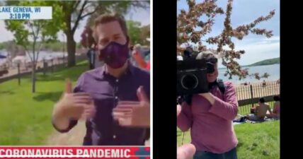 Cal Perry MSNBC mask shaming video